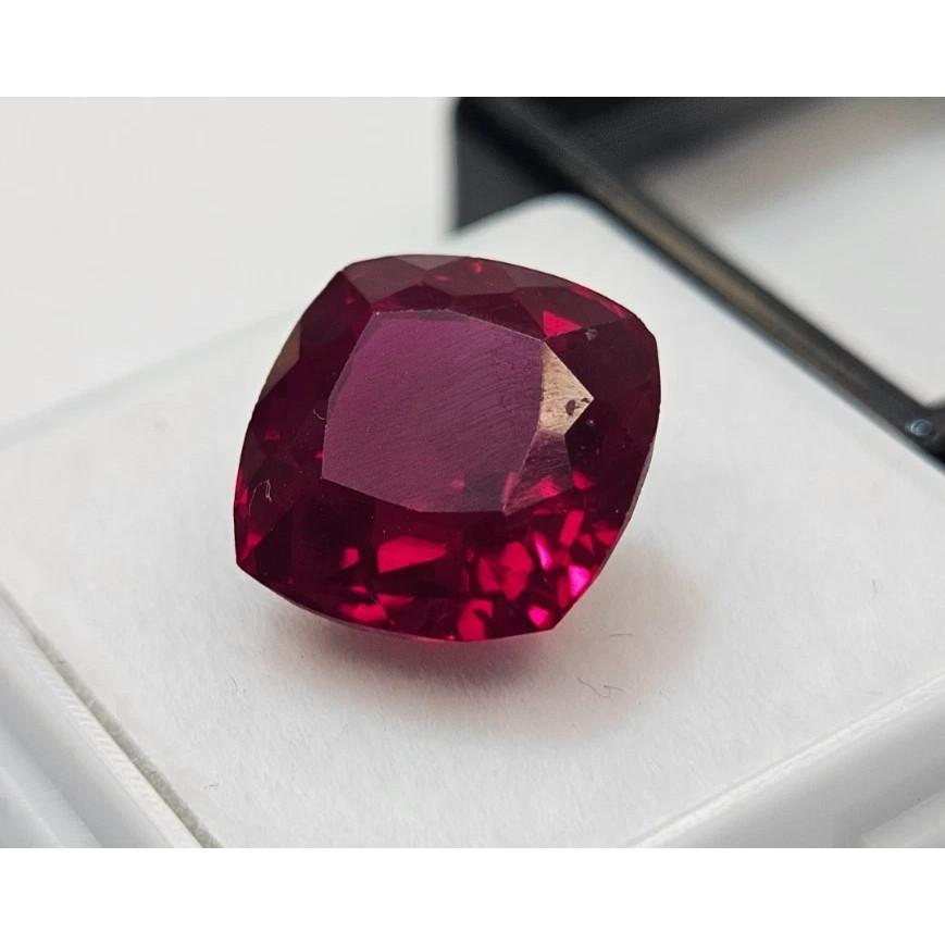 Beautiful Red Ruby Mozambique Cushion Cut 11-12 Ct Certified Loose Gemstone
