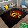 "Manchester United Logo Carpet, Red and Black Fan Home Decor Rug" Suitable for use as an anti-slip for living room bedroom sofas
