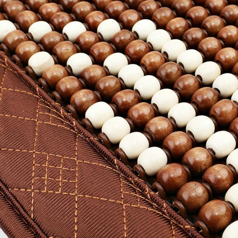 Universal Vehicle Chair Ventilated Cooling Seat Pad Cushion Beaded Comfort Seat Cover Lumbar Back Brace Support Cushion