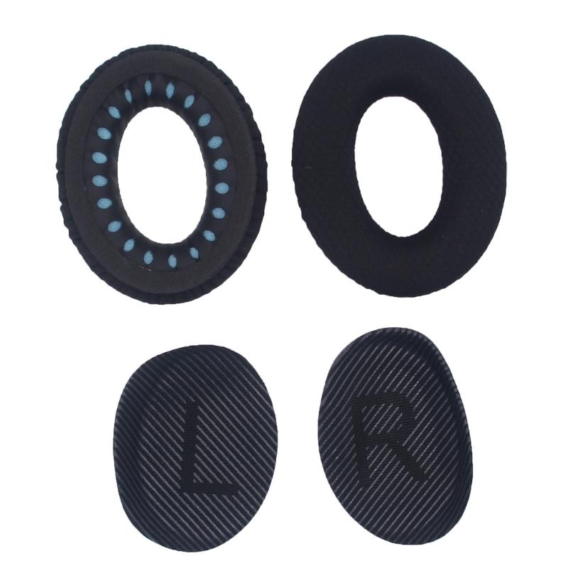 Thick Memory Foam Ear Pad Compatible for QC35 QC35II Headsets Earmuff for Superior Noise Isolation Enhances Sound