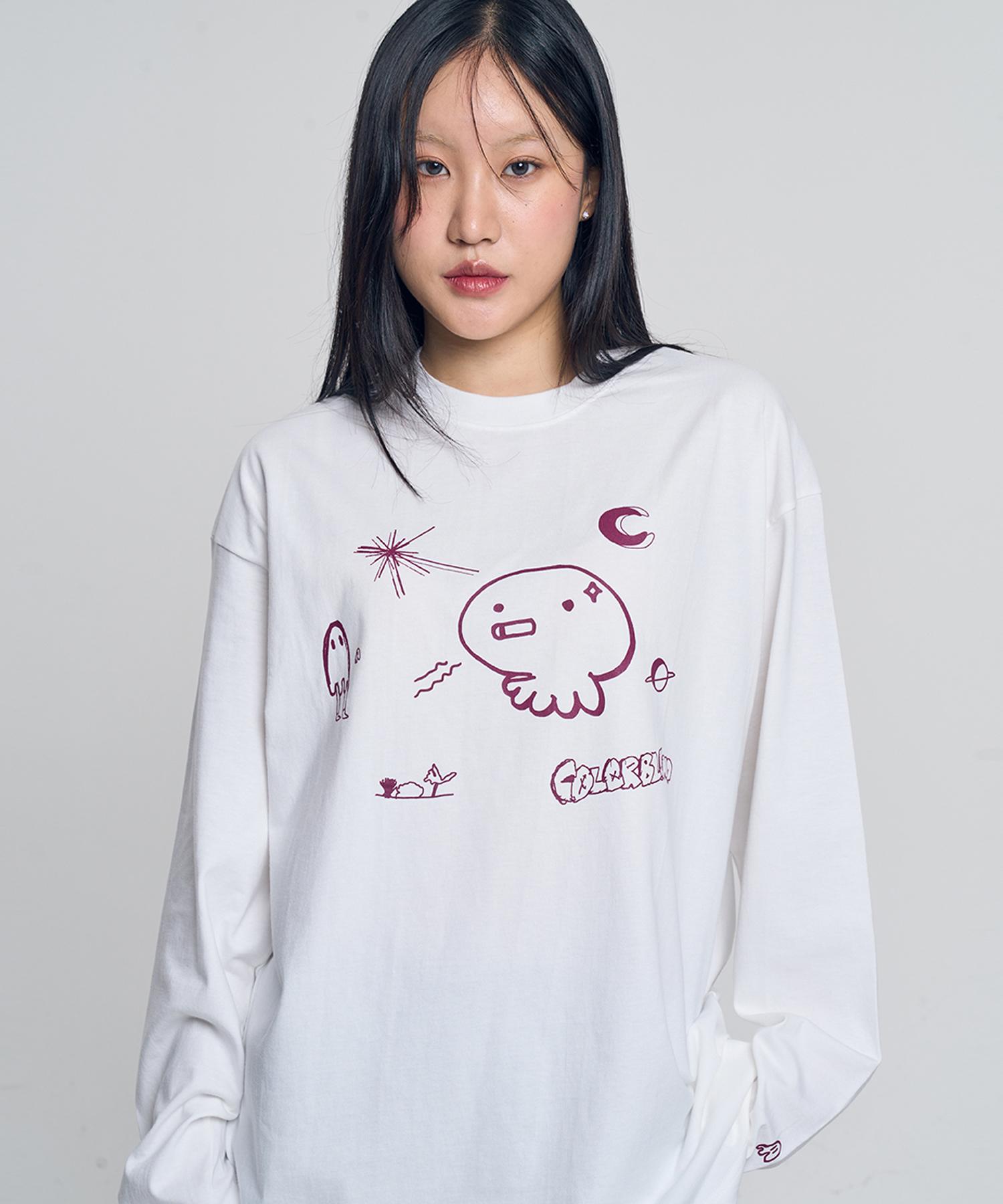Color Blind Mantra Long Sleeve T-Shirt White L