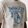New Era MLB Men's and Women's Short Sleeve Crew Neck T-Shirt with Los Angeles Dodgers Logo Print [Parallel Import]