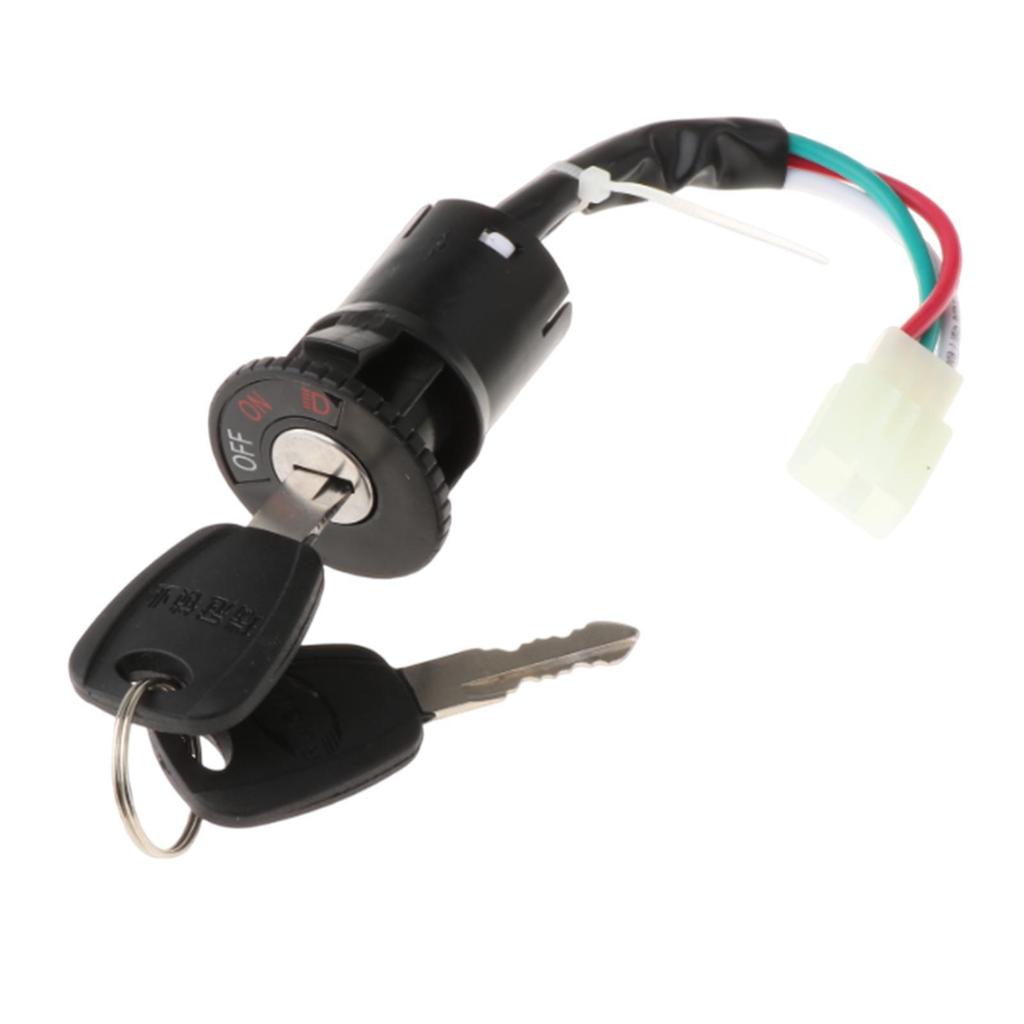 Cylinder Lock Ignition Switch for Scooter ATV with Key Starter Accessory