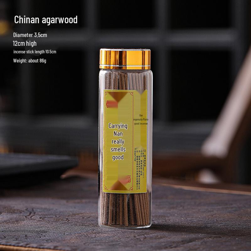 Hui'an Agarwood & Lao Shan Sandalwood Incense Sticks with Goose Pear Tent & Holder for Home Air Purification