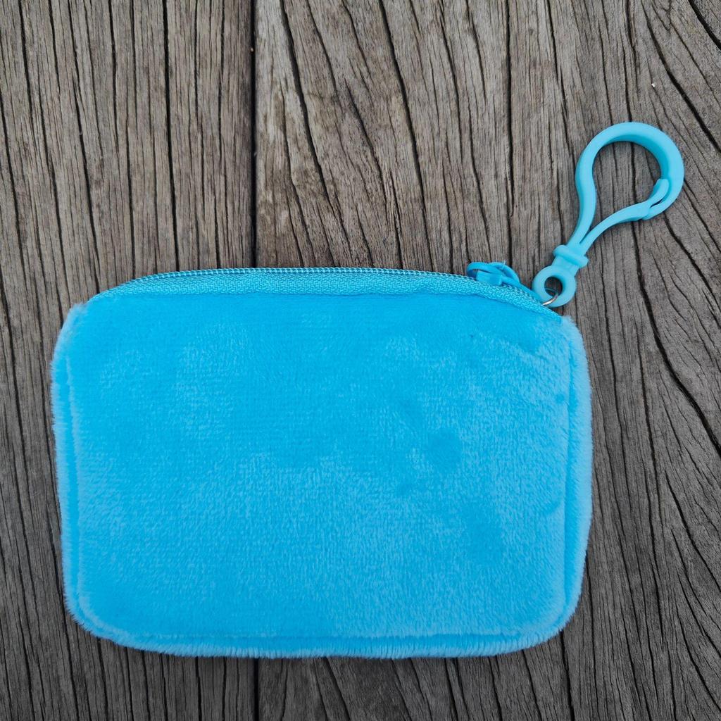 Solid Color Plush Coin Purse & Earphone Case - Cute, Simple Storage Pouch