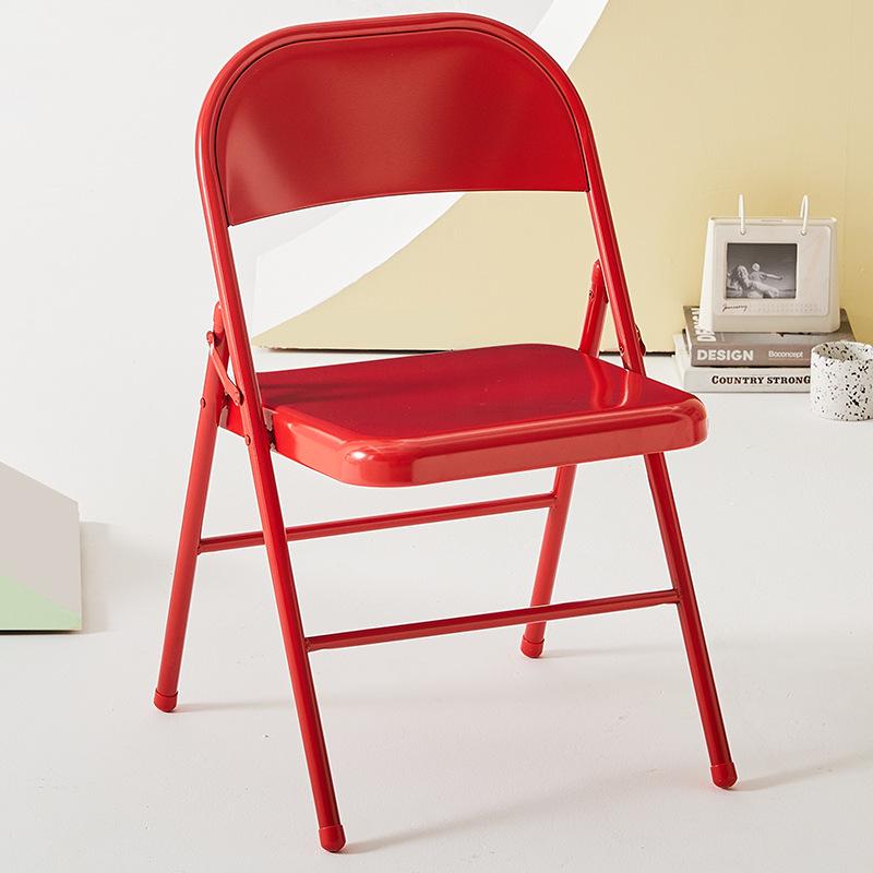 Portable Folding Chair with Backrest - Ideal for Home, Office, Conference, or Outdoor Use