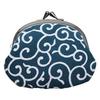 Maruzen Coin Purse Clasp Wallet 3.3 Sun White Arabesque Pattern 0