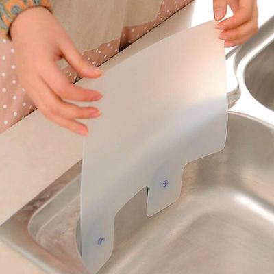 1 Pcs Shelf Prateleira Wall Shelf Sucker Splash Water Baffle Pool Board Kitchen Rack Bathroom J19