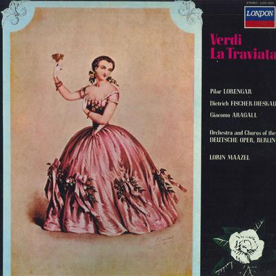 LP Plaat PILAR LORENGAR , DIETRICH FISCHER-D - Verdi: Opera "La Traviata" - Highli L20C1829 LONDEN 1969 Japan Klassiek Gebruikt