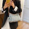 Versatile shoulder bag with chain  feminine armpit bag  simple bag  casual crossbody  new