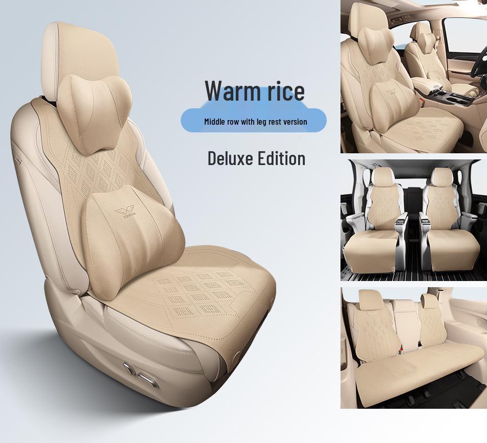 2024 Toyota Sienna Luxury 2.5L Hybrid AWD Suede Seat Cover for 7-Seater