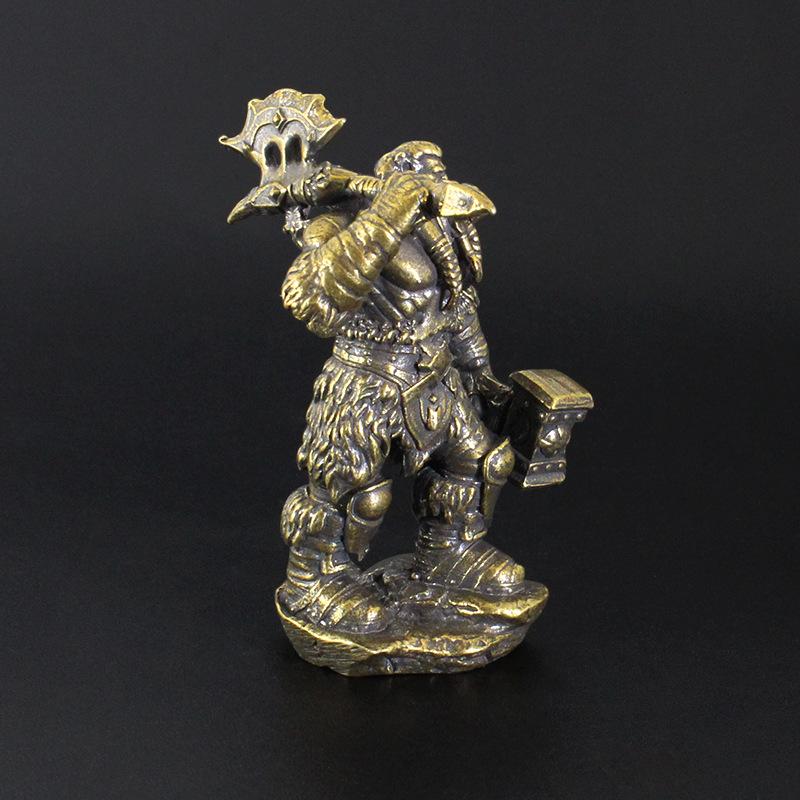 Brass Orc Tribe Thrall Soldier Model Ornament Desktop Office Decoration Crafts Miniatures Figurines