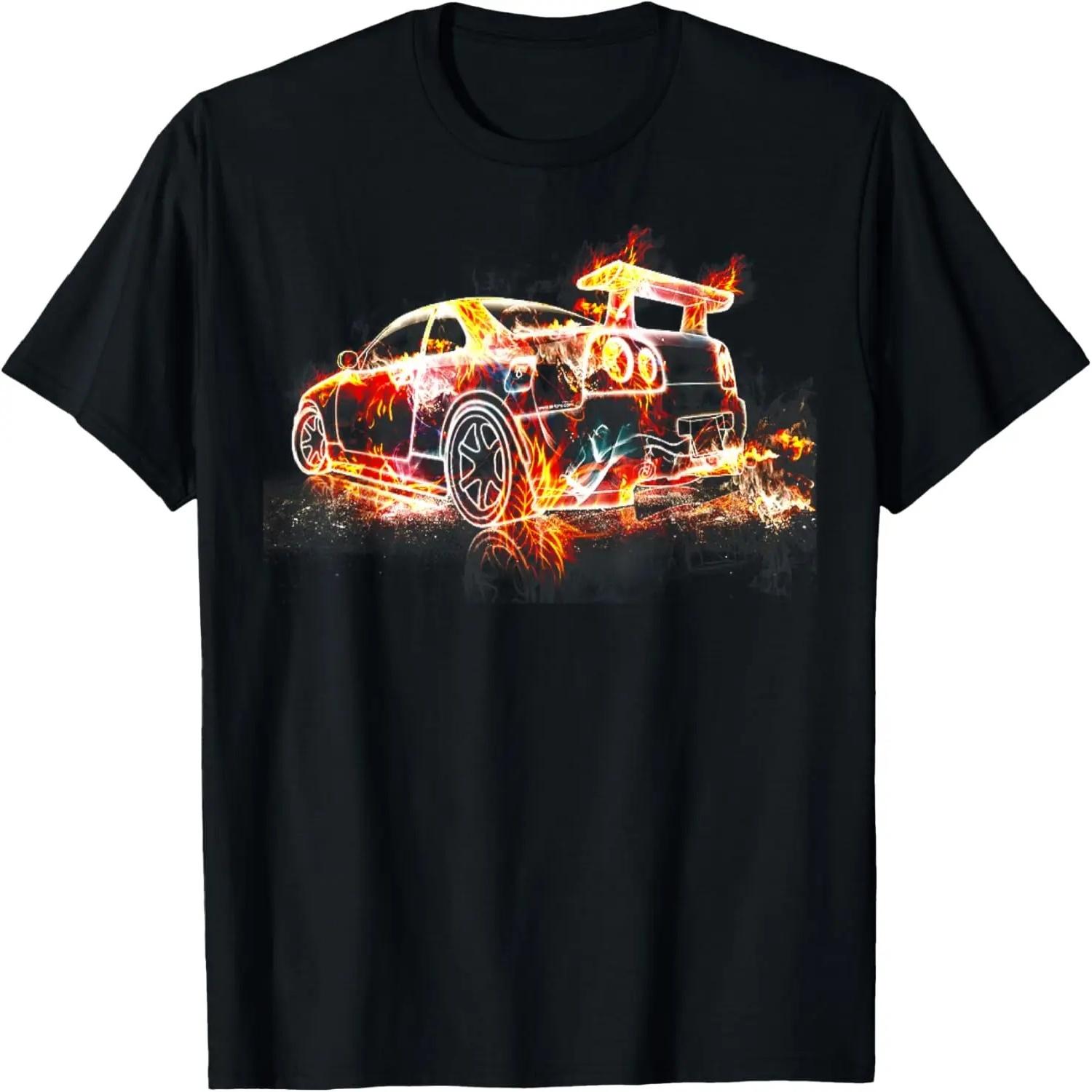 Exotic Car Supercharge Turbo Sports Car T- Shirt T-Shirt S