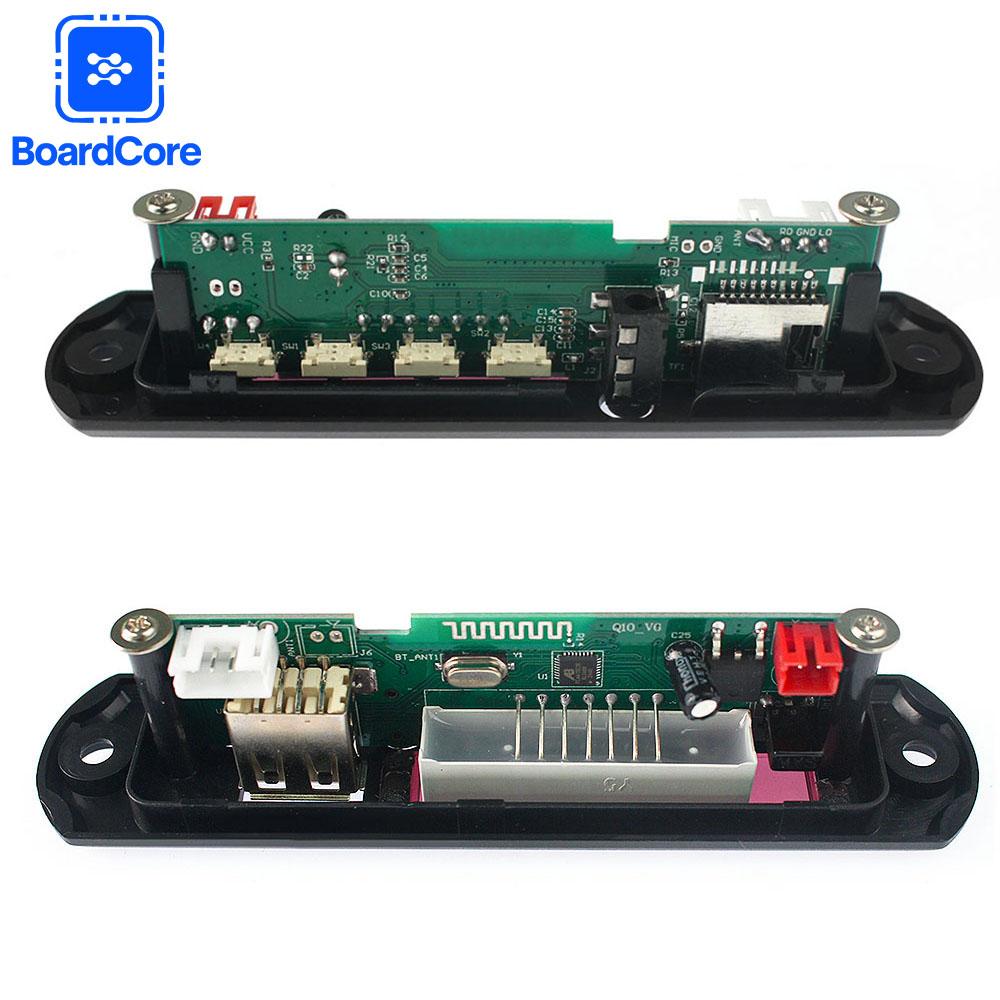 MP3 Bluetooth 5.0 Empfängermodul WAV/WMA/MP3/APE Player mit USB/SD/Bluetooth Fernbedienung+ Strom-/Audiokabel für Heim-DIY