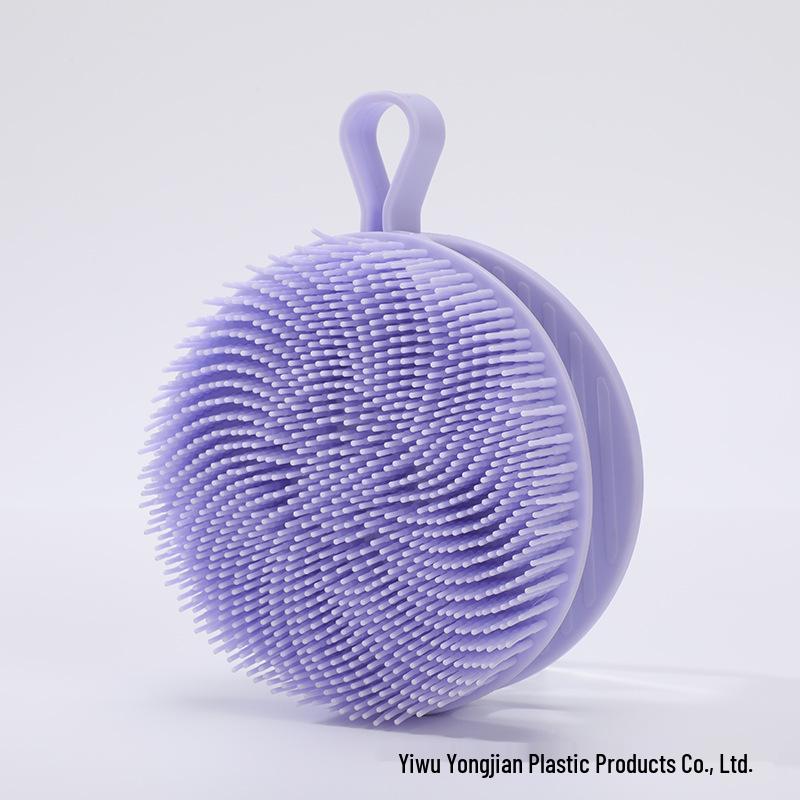 

Dual-Sided Silicone Bath Brush & Mud Scraper - Painless Body Scrubber & Powerful Mud Remover Color Box Packaging фиолетовый