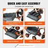 Poly Garden Dump Cart Heavy-duty Yard Carts and Wagons 6.48 cu.ft 1200 lbs