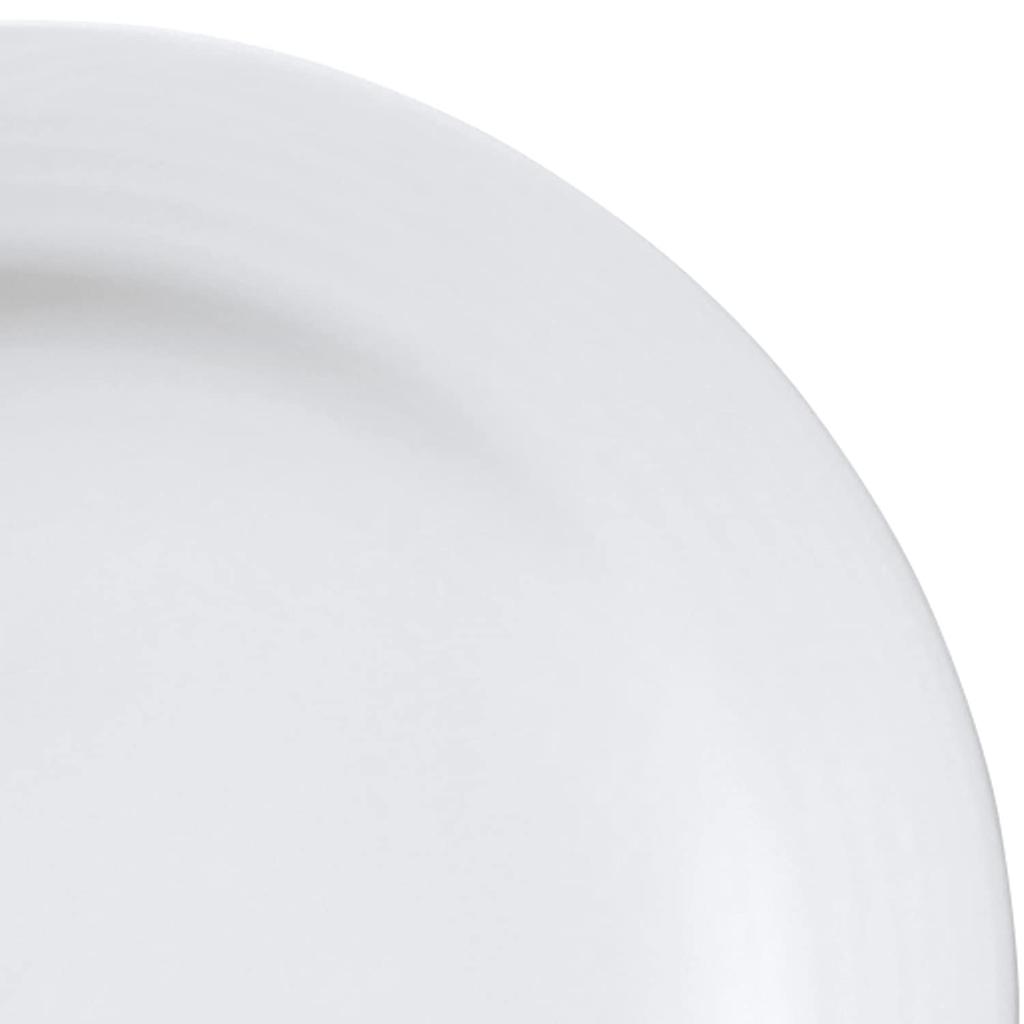 Noritake Plate Arctic White Microwave Safe Dishwasher Safe 1 Piece White Fine Porcelain 29.5cm (White) 91505/4000