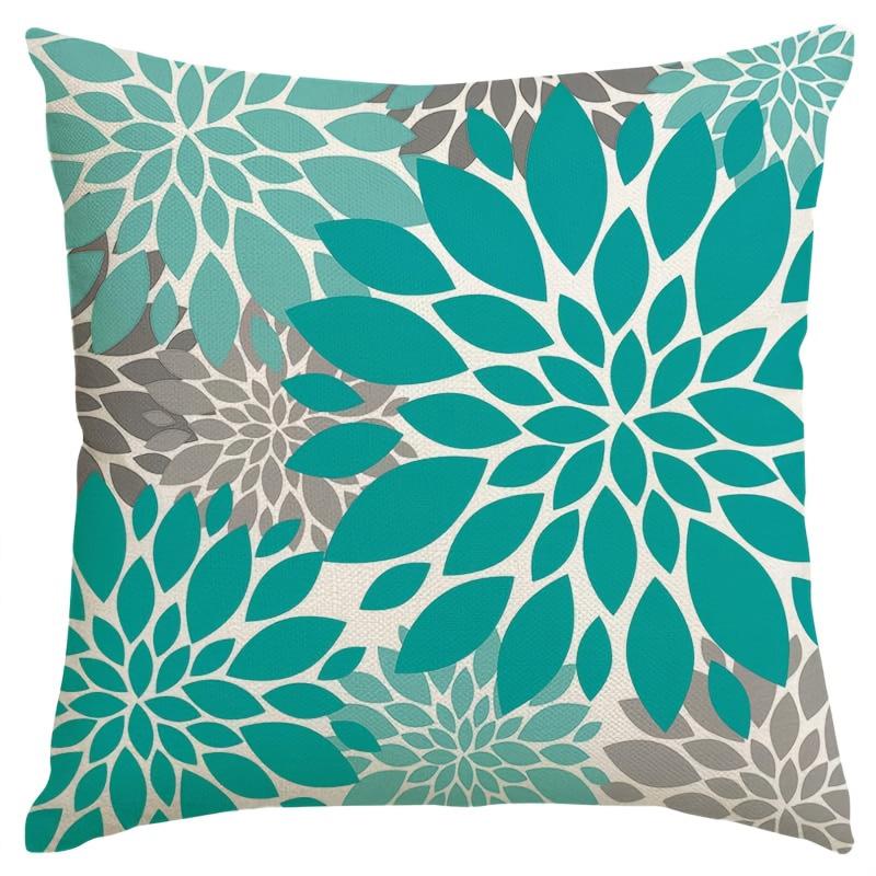 Nordic Cyan Sweet Home Pillowcase Home Decoration Living Room Sofa Decoration Pillowcase 40*40 Car Cushion Cover 50x50 60*60