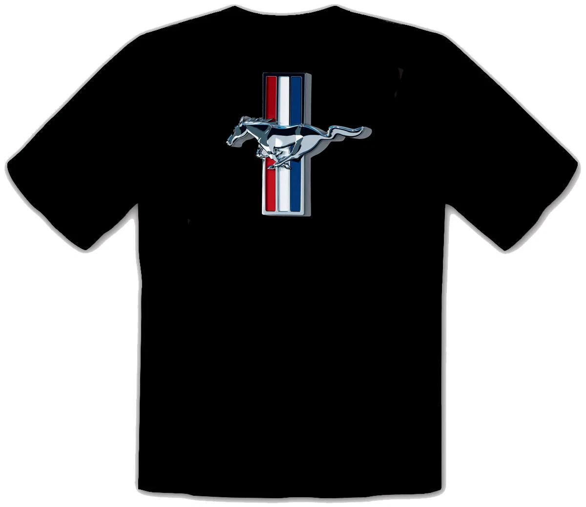 Ford Mustang Car Logo BLACK Kids T-Shirt -104_Kids- L