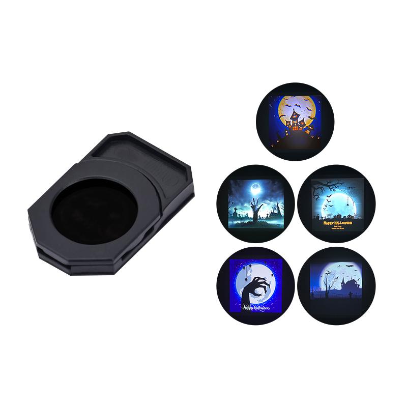 

5-10pcs Halloween Projection Lamp Film Christmas Party Projector Decor Party Photo Props Halloween Party Background Night Light