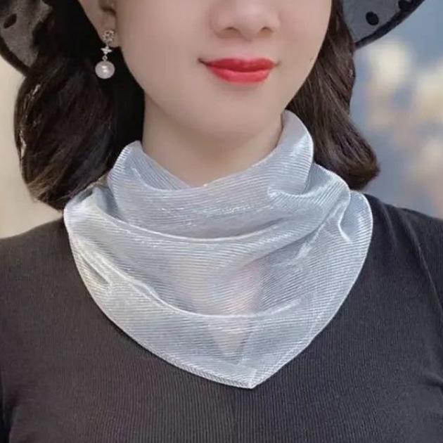 

Весняно-літній магнітний шарф-хустка для захисту шиї, універсальна маленька хустка, трикутна хустка, шарф для покривання шиї