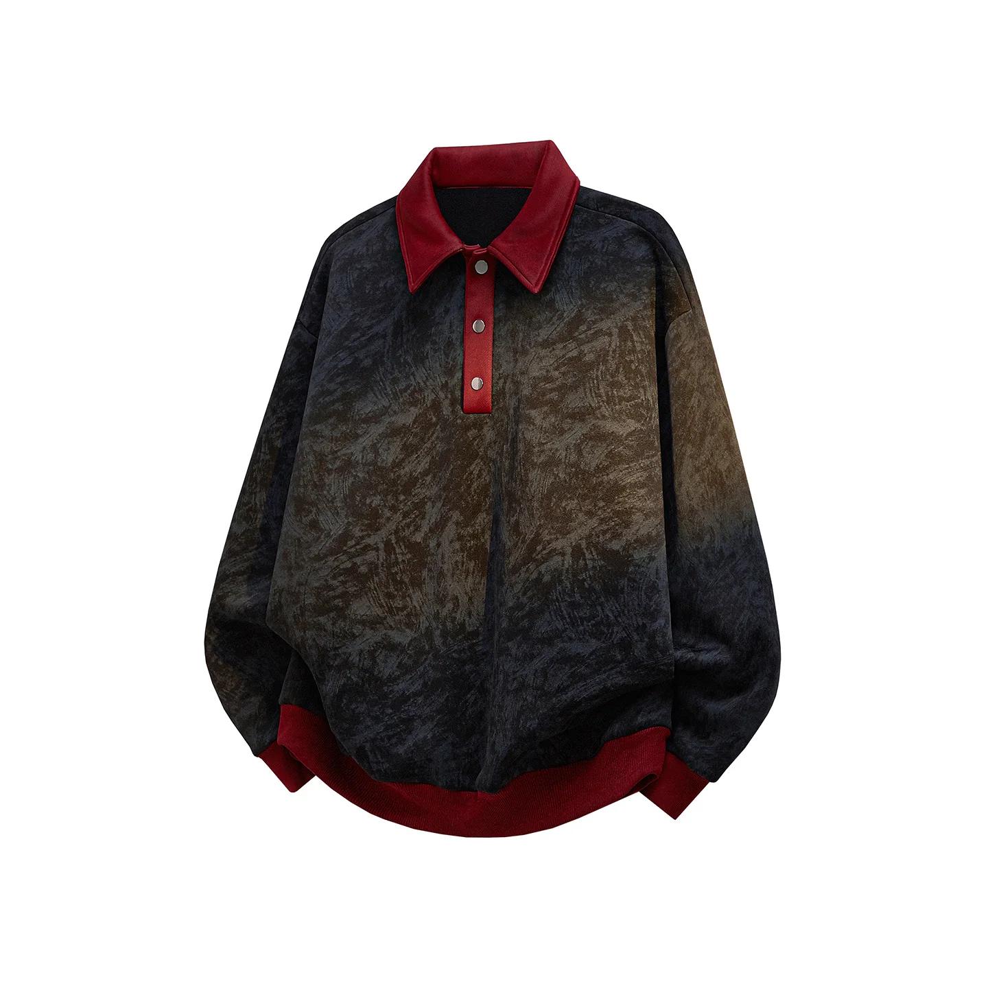 

Spring Men Streetwear Tie Dye Hoodie Men Oversize Loose Sweatshirt Male Harajuku Casual Pullover Couple s Contrast Color Hoodies 5XL чорний