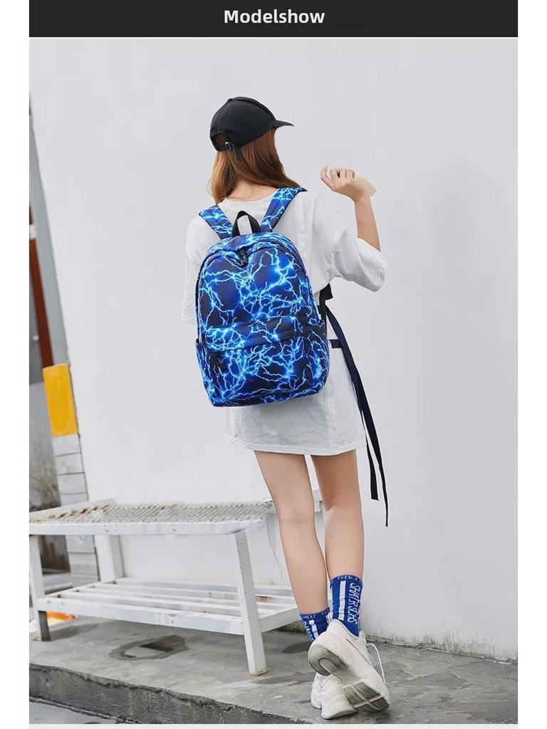 Zaino Starry Sky Lightning per studenti junior e senior – Borsa scolastica e da viaggio unisex