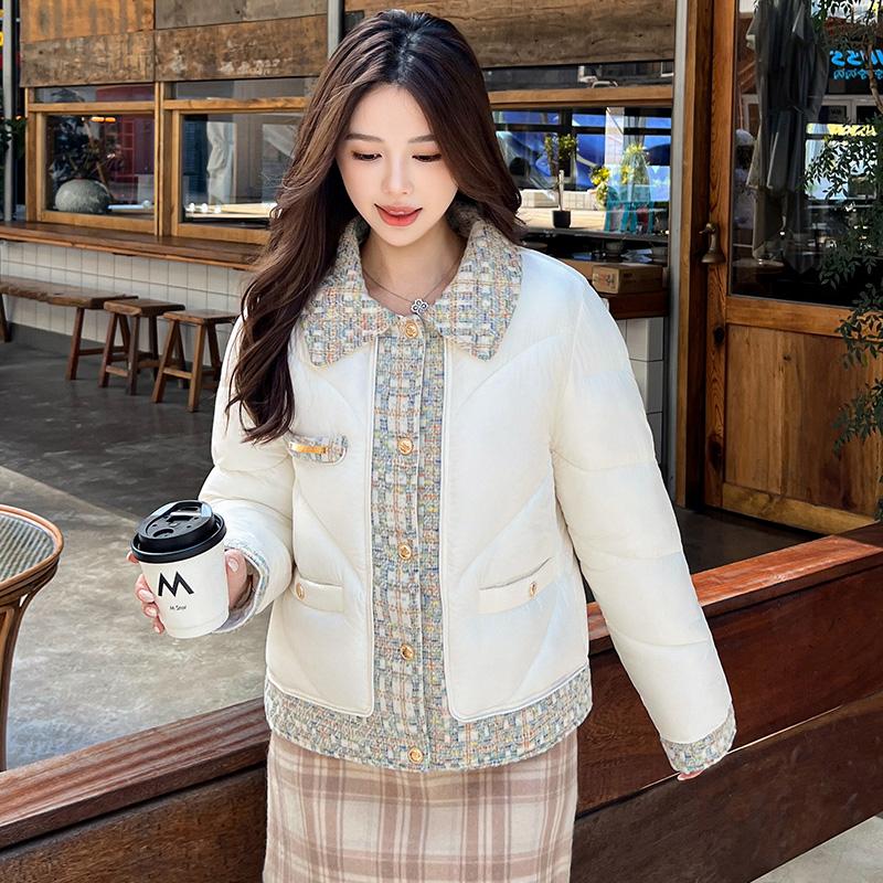 Höst Vinter Tjock Varm Parka Dam Casual Söt Enfärgad Stor Ficka Lös Jackor Ytterkläder