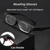 Adjustable Focus Reading Glasses Rotatable +50 To +350 Degrees HD Presbyopia Glasses For Men And Women