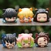 High-quality Pvc Demon Slayer Collectible Figures Set Of Six With Tanjiro Nezuko Zenitsu