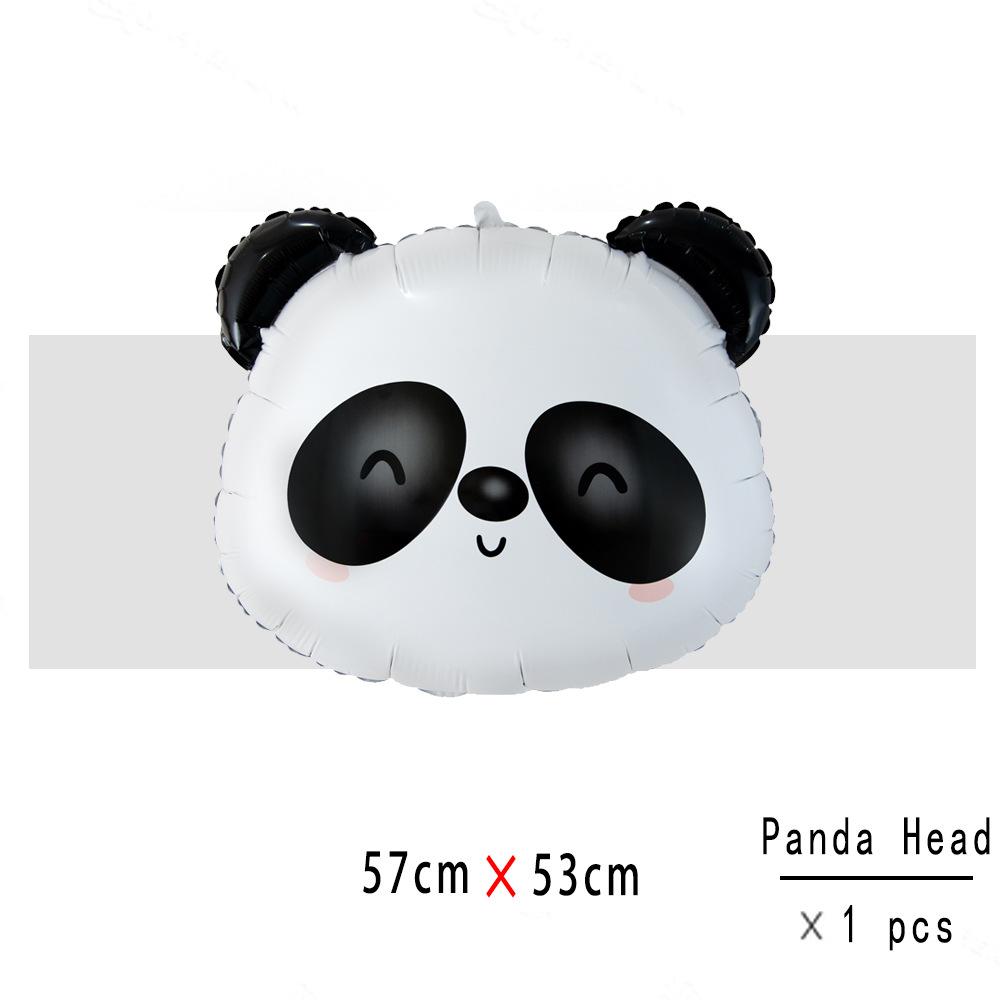 New Cartoon Jungle Animal Aluminum Film Balloon Tiger Lion Birthday Party Scene Decoration and Arrangement Balloon