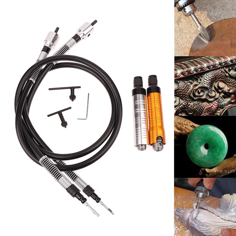 Flex Shaft Rotary Tool Attachment Engraver Shaft 0.24in 6MM Handpiece Power Mini Grinder For Carving Polishing Drilling Tool