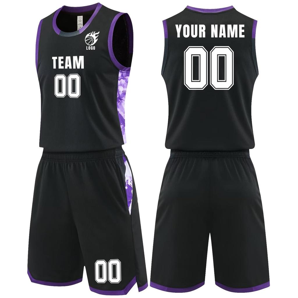 Anpassbares Basketball-Trikot und Shorts-Set Personalisierte Teamuniformen Ärmellose Sportbekleidung Leichtes atmungsaktives Gewebe für Erwachsene und Jugendliche
