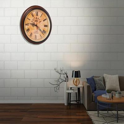 Retro Dark Brown Wall Clock