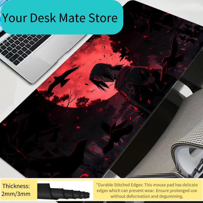Mouse Pad Anime Gamer Gaming Accessories Naruto Varmilo Keyboard PC Computer Desk Mat XXL Carpet Anime Durable Mousepad