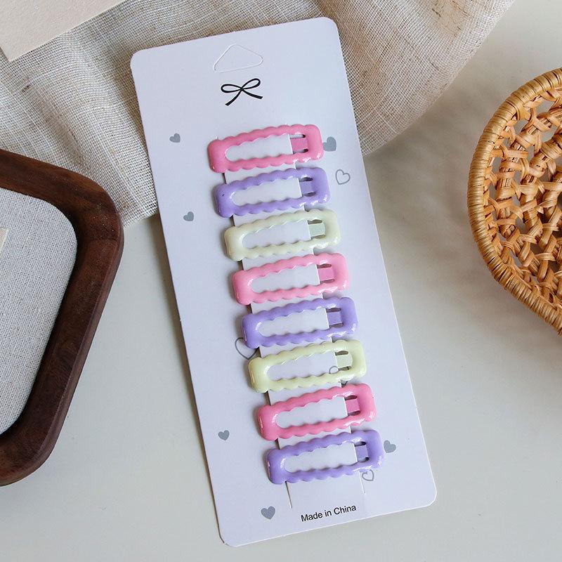 Dopaminfarbene Haarspangen: Süßes Stern- & Herz-BB-Clip-Set für Mädchen & Frauen