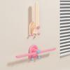 2Pcs Plastic Hairband Storage Hook L-Shape Waterproof Hair Tie Display Holder Space Saving Scrunchies Storage Rack Kitchen