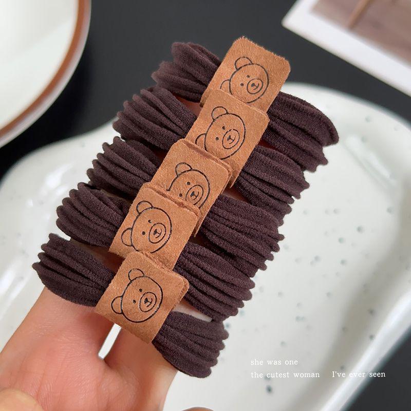 Bären-Haargummi: Nicht schädigendes, Hochelastisches, Verdicktes Haaraccessoire für hohe Pferdeschwänze.