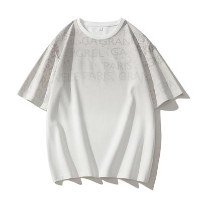 Summer Short Sleeved Printed T-shirt for Men's Shoulder Length Half Sleeved Casual Round Neck Loose Top