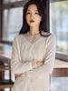 Versatile Cashmere Lace V-neck Sweater - Trendy Autumn/Winter Knitwear