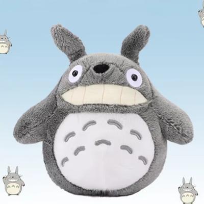 30cm/40cm Cute Soft Cartoon Animal Character Bare Teeth Cat Plush Toy Animated Around Fun Child Sleeping Companion My Neighbor Totoro