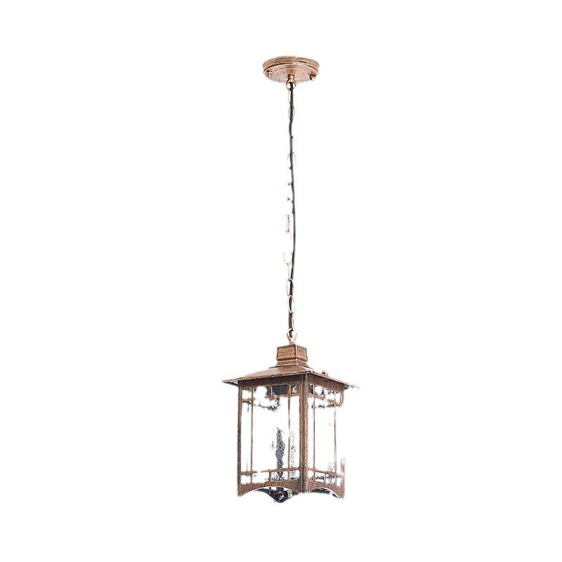 Amerikansk Retro Utendørs Vanntett Pendellampe Nordisk Hage Gårdsplass Lysekrone lamper estetisk romdekor LED-lys