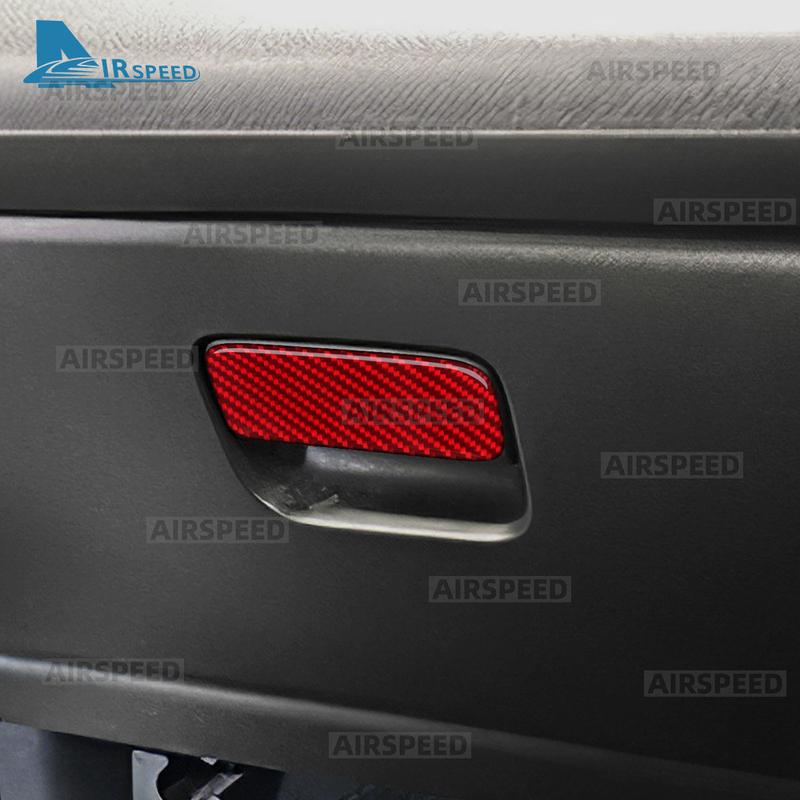 For Honda Fit    2024 2025 Real Soft Carbon Fiber LHD RHD Car Co-pilot Tool Box Switch Interior Trim Accessories