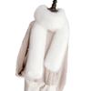 Fashionable and Versatile Fur Long Scarf for Winter Warm Fur Scarf with Fur Collar Imitation Rabbit Fur Fox Fur Ladies Scarf
