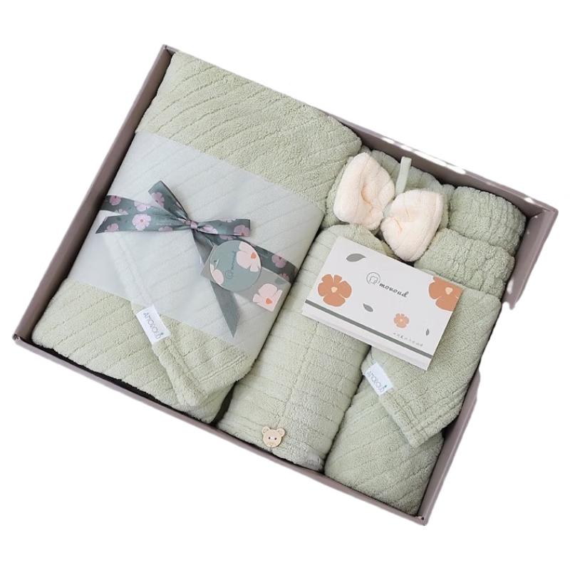 

Etravel Coral Fleece Towel and Bath Towel Gift Set
