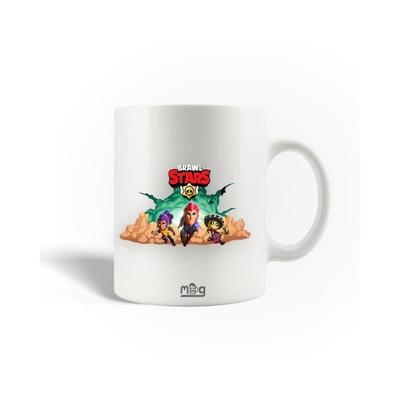 Ceramic Mug - Brawl Stars - 30cl - White - Dishwasher Safe - Round