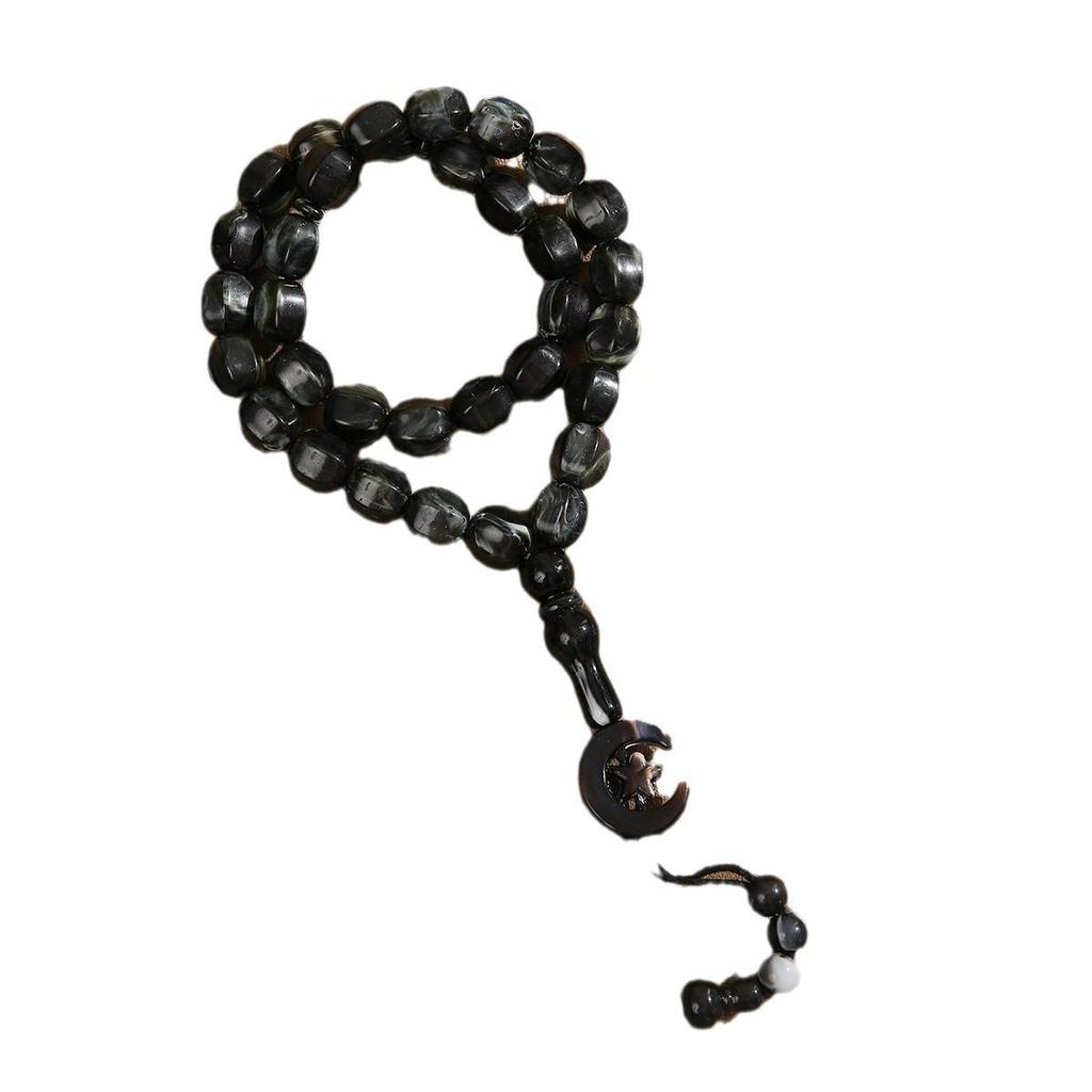 Bransoletka modlitewna Tasbih z 33 koralikami w stylu arabskim - Muzułmańskie koraliki różańca do chwały