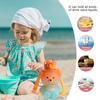 800ml Bear Water Bottles with Strap and Straw Leak-Proof Kawaii Bear Straw Bottle Cute Gradient Colorful BPA Free for Teens Kids