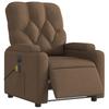 Electric Massage Chair Brown Fabric