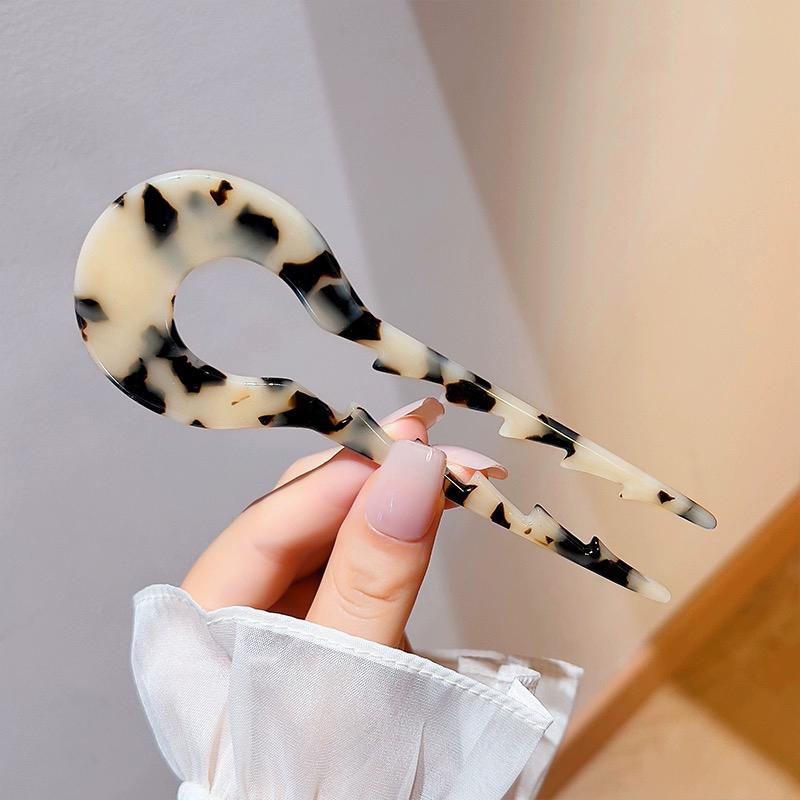 Acetic Acid Board Hairpins Creative Fashionable Hair Accessories U-shaped Anti-slip Hairpins Bun Headbands Hair Accessories New